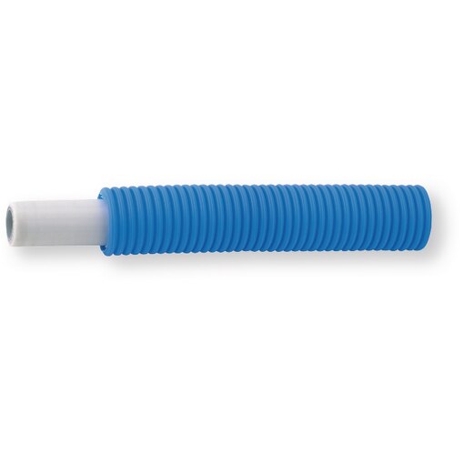 Couronne 100 mètres tube multicouche 16x2 prégainé avec gaine bleu